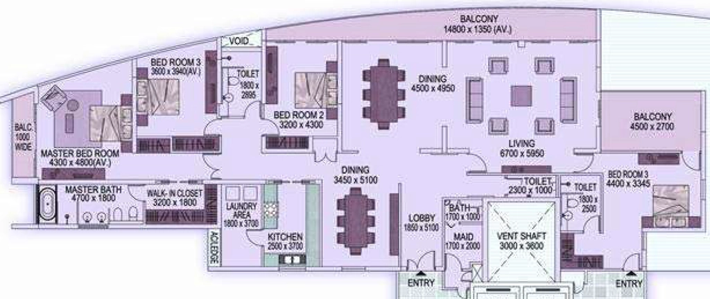 4 BHK Flat in Rosedale Garden in New Town, Kolkata - Image 903956