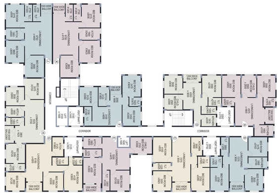 Floor Plan of Aatreyee Indrakshinee in Nagerbazar, Kolkata - Image 370497