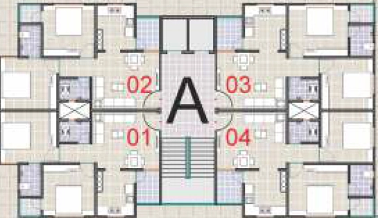 Floor Plan of Reva Madhav Vrund in Naroda, Ahmedabad - Image 362453