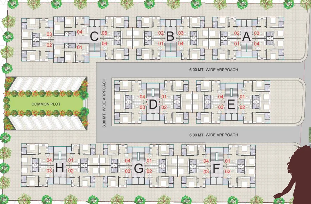 Master Plan of Reva Madhav Vrund in Naroda, Ahmedabad - Image 362452