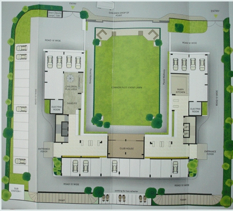Master Plan of Purohit Sopan Heights in Chandkheda, Ahmedabad - Image 362580