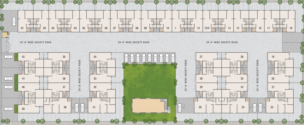 Master Plan of Kedaram Villa in Vatva, Ahmedabad - Image 362832