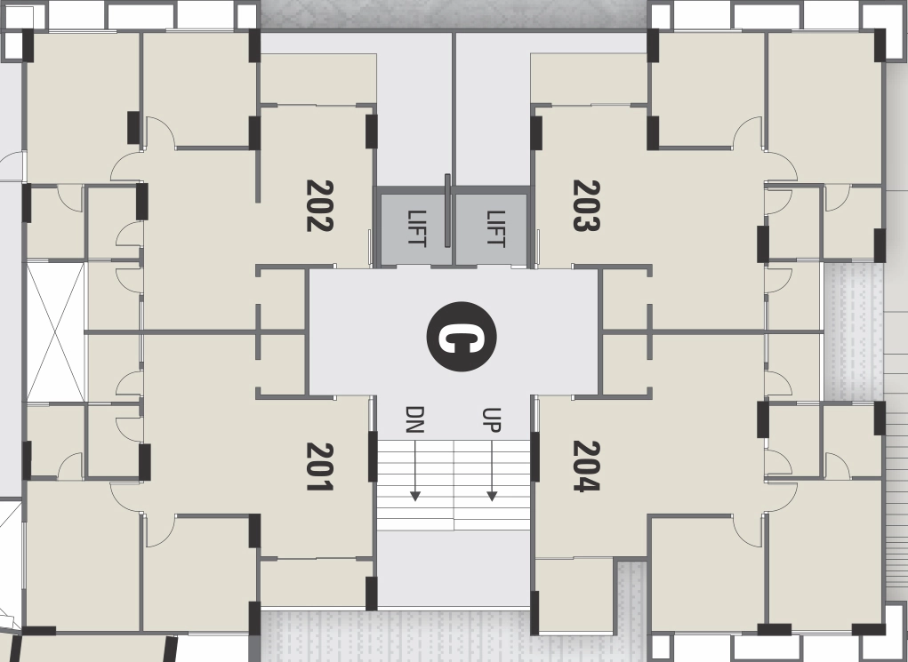 Floor Plan of Friends Pious Sky in Chandkheda, Ahmedabad - Image 362853