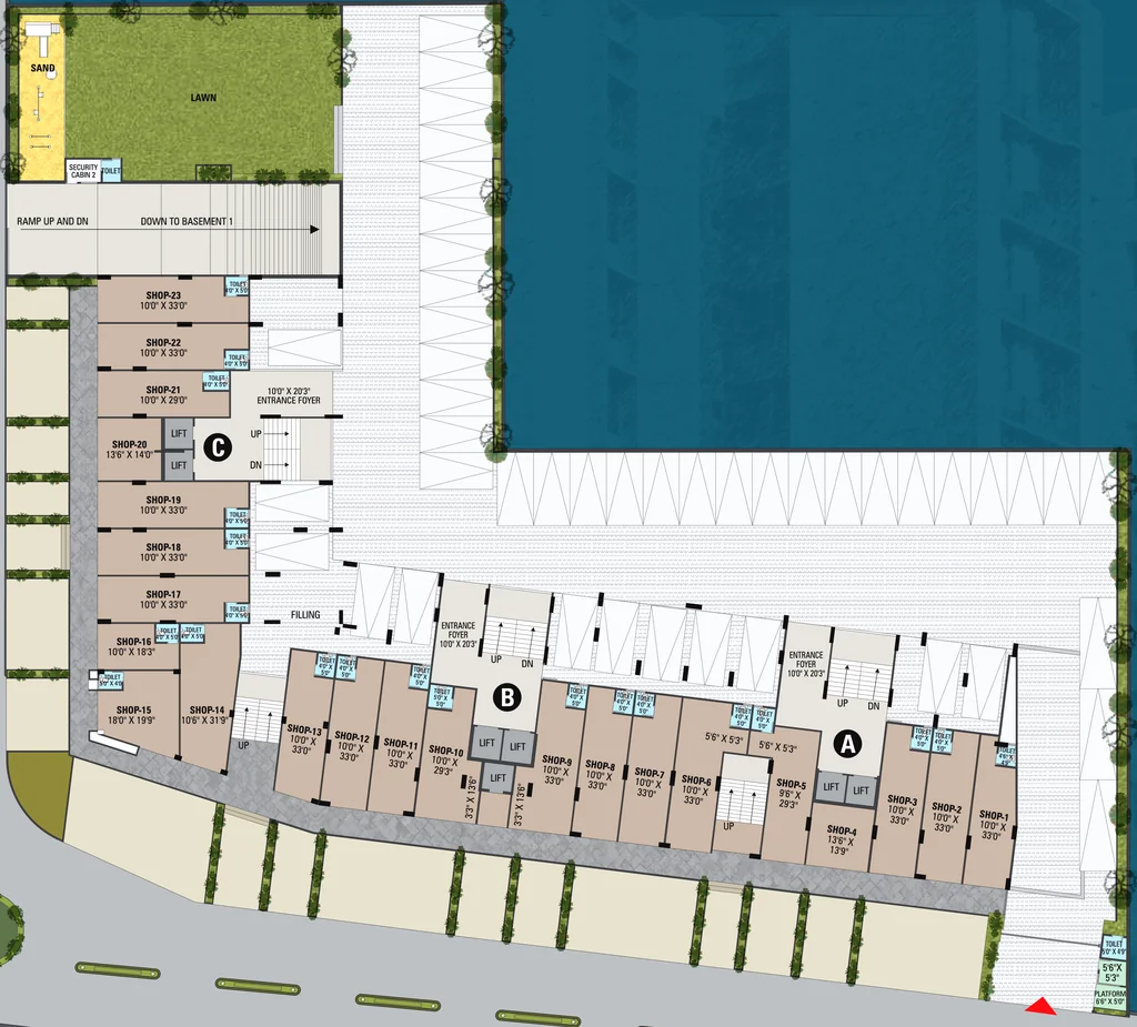 Master Plan of Friends Pious Sky in Chandkheda, Ahmedabad - Image 362852