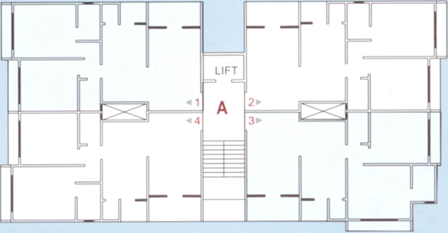 Floor Plan of Khyati Greenera in Chandkheda, Ahmedabad - Image 362865