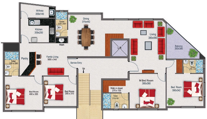 4 BHK Flat in Melonwood Castle in Kakkanad, Kochi - Image 896329