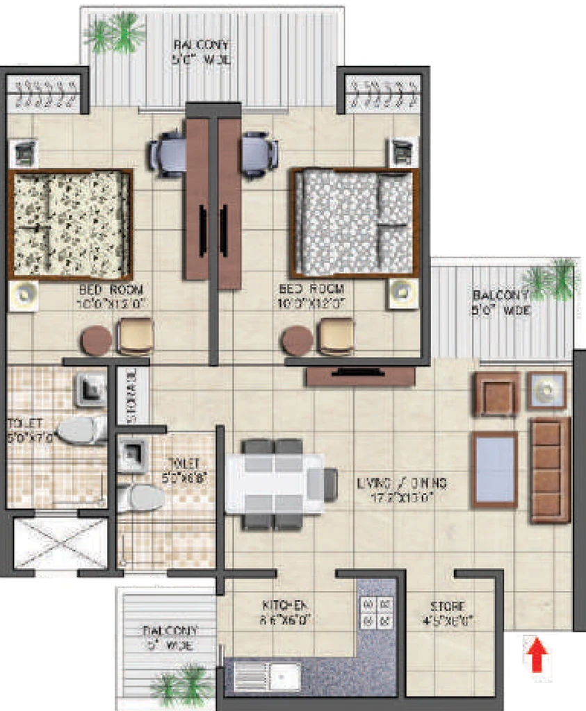 2 BHK Flat in Nirala Aspire in Sector 16, Greater Noida - Image 901913