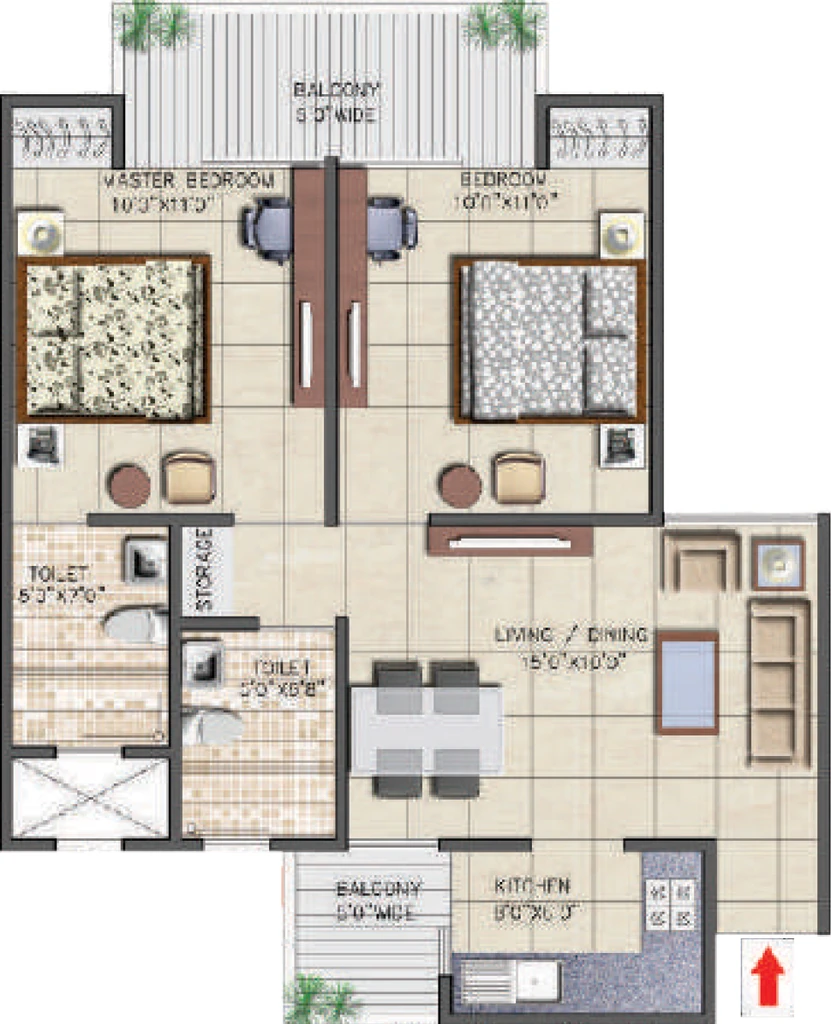 2 BHK Flat in Nirala Aspire in Sector 16, Greater Noida - Image 901911
