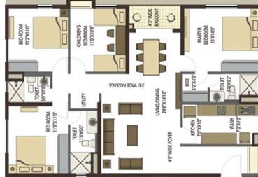 4 BHK Flat in Srijan Ozone Phase 3 in Narendrapur, Kolkata - Image 903969