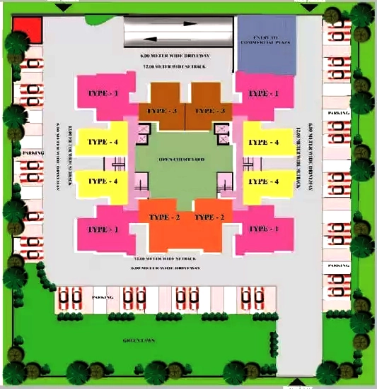 Master Plan of GAV Green View Heights in Raj Nagar Extension, Ghaziabad - Image 368449