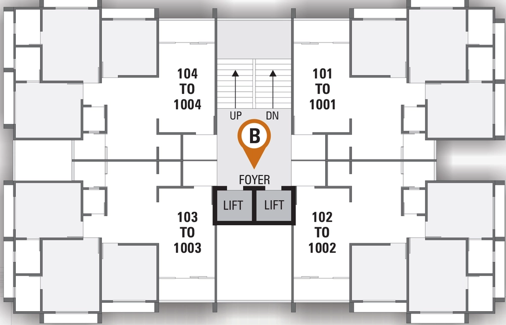 Floor Plan of Spandan Heights in Tragad, Ahmedabad - Image 362930