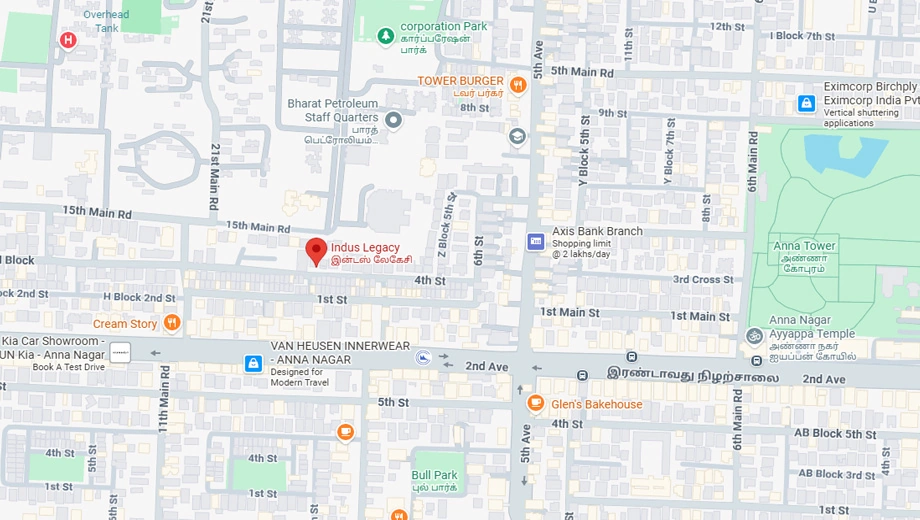 Location of Indus Legacy in Anna Nagar, Chennai - Image 361860
