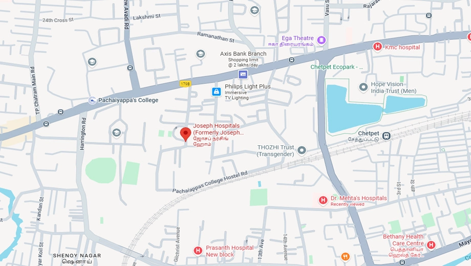 Location of Indus Serene in Chetpet, Chennai - Image 361885