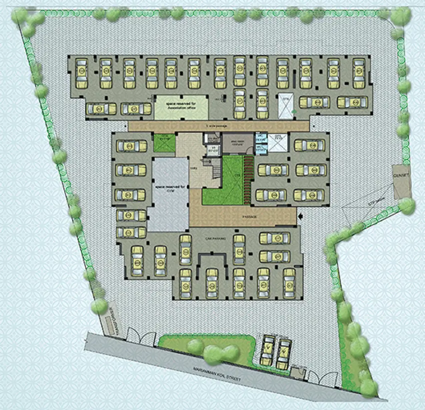 Master Plan of Indus SRS Orchard Residence in Thiruverkadu, Chennai - Image 361976