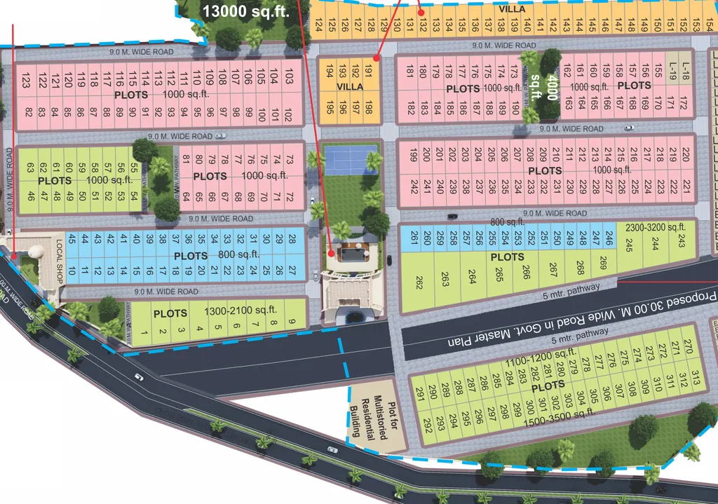 Master Plan of Laabham Park 1 in Rangwasa, Indore - Image 362219