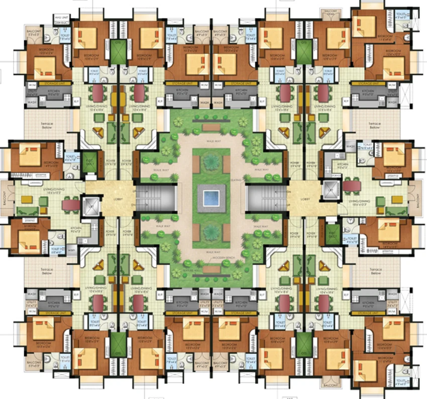 Floor Plan of Indus Atlantis in Poonamallee, Chennai - Image 362084