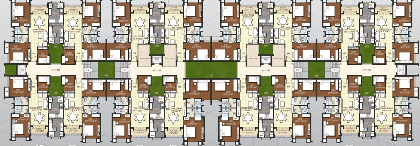 Floor Plan of Indus The Metropolitan in Vanagaram, Chennai - Image 362152