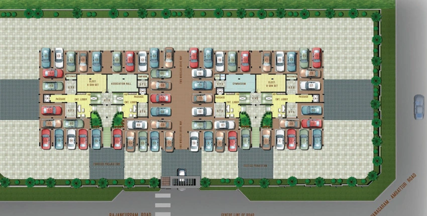 Master Plan of Indus The Metropolitan in Vanagaram, Chennai - Image 362153