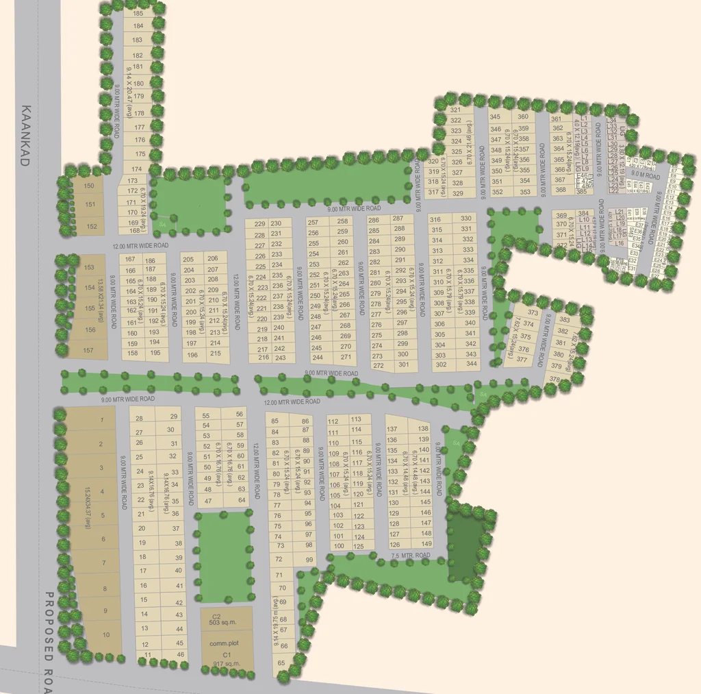 Master Plan of Laabham Eden Garden in Ambamoliya, Indore - Image 362190