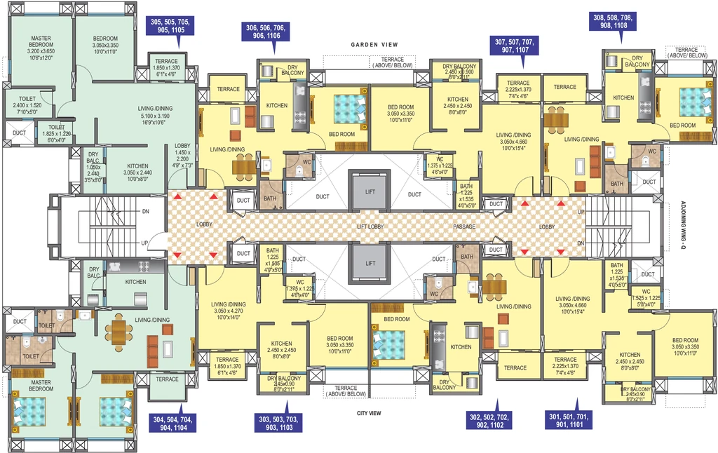 Floor Plan of DSK Meghmalhar in Dhayari, Pune - Image 363152