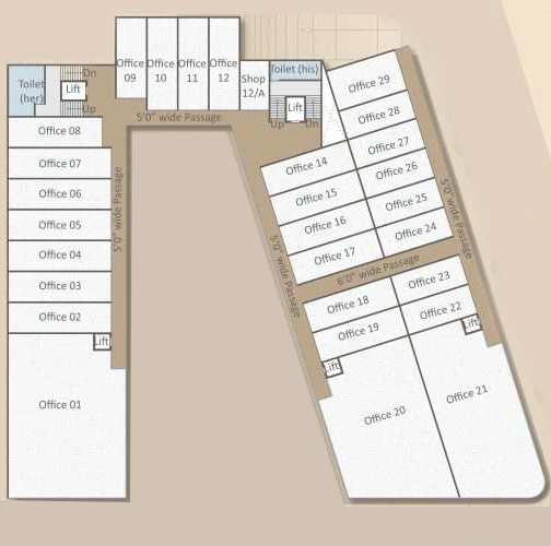Floor Plan of Raama Emperro in Manjalpur, Vadodara - Image 365757