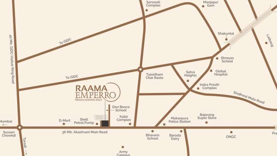 Location of Raama Emperro in Manjalpur, Vadodara - Image 365758