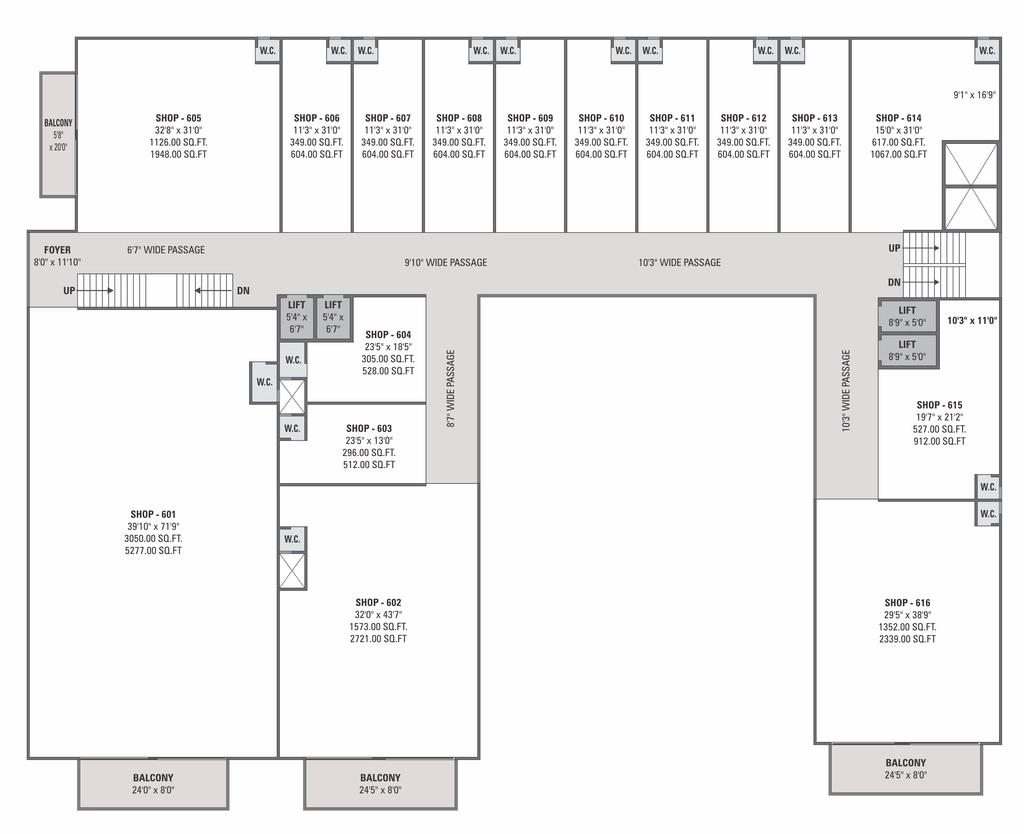Floor Plan of Balaji Hill Town Plaza in Nikol, Ahmedabad - Image 362640