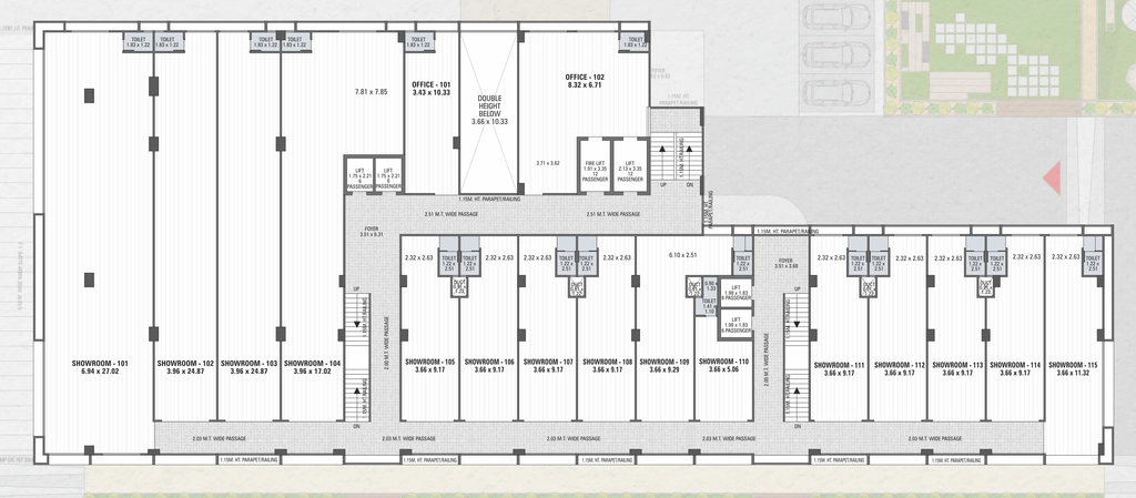 Floor Plan of Hari Iconic in Naroda, Ahmedabad - Image 362656