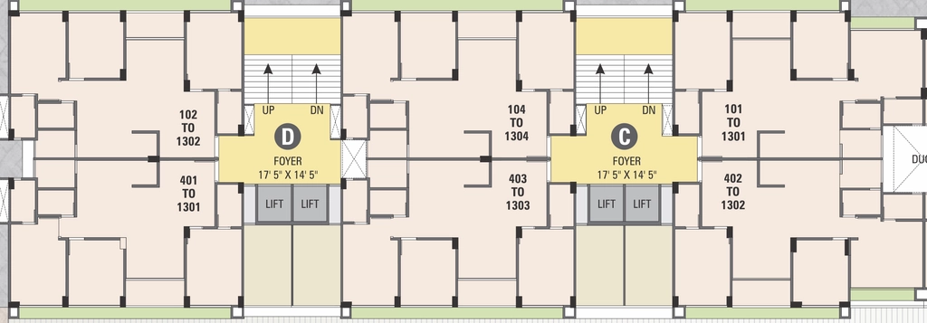 Floor Plan of KGB KB Royal Serenity in Chandkheda, Ahmedabad - Image 363061