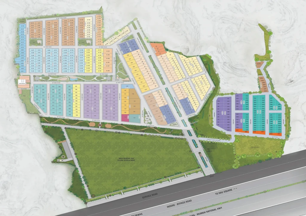 Master Plan of PM Uplands in Rau, Indore - Image 362956