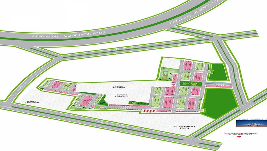 Master Plan of Manglams Airport City in Tonk Road, Jaipur - Image 363080