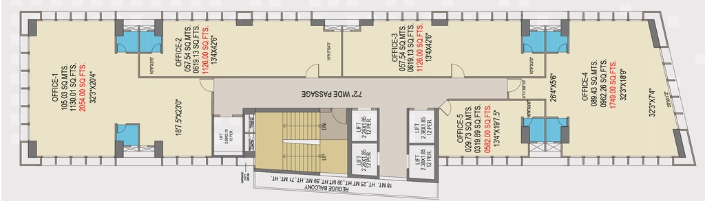 Floor Plan of Yash Anant in Ashram Road, Ahmedabad - Image 364399