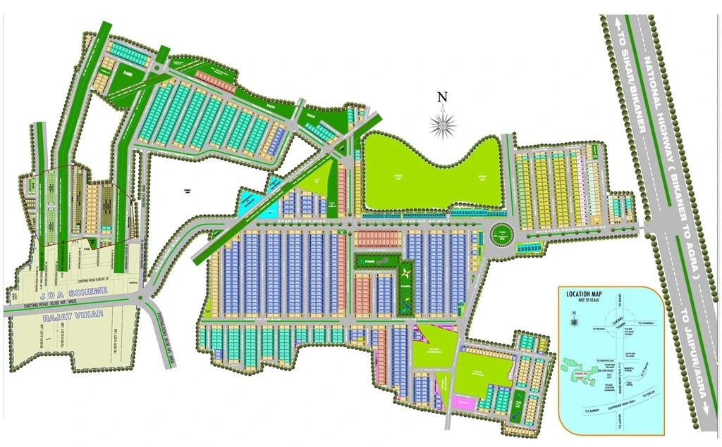Master Plan of Manglam Vihar in Sikar Road, Jaipur - Image 363156