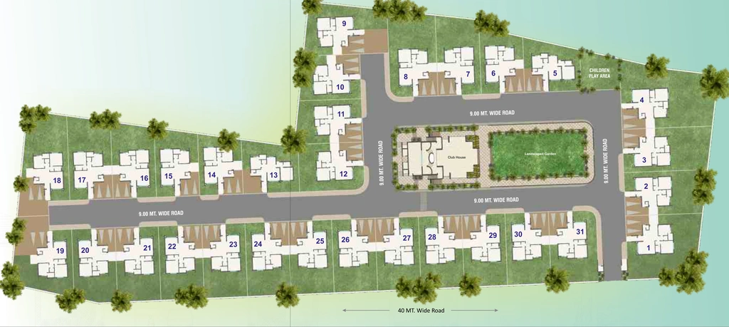 Master Plan of Plot Vaibhav Zircon in Sevasi, Vadodara - Image 363418