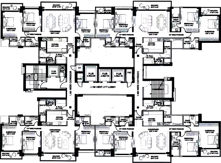 Floor Plan of L&T Realty Panvel in Panvel, Navi Mumbai - Image 366479