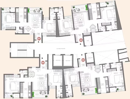Floor Plan of VJ Palladio Central Kothrud in Kothrud, Pune - Image 366609