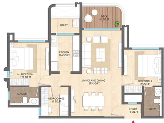 2.5 BHK Flat in Lodha Hinjewadi Phase 3 in Hinjewadi, Pune - Image 900795