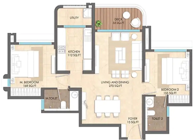 2 BHK Flat in Lodha Hinjewadi Phase 3 in Hinjewadi, Pune - Image 900794