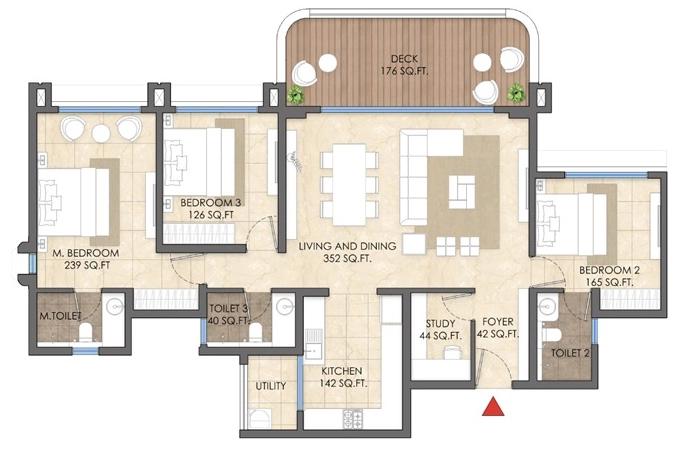3.5 BHK Flat in Lodha Hinjewadi Phase 3 in Hinjewadi, Pune - Image 900798