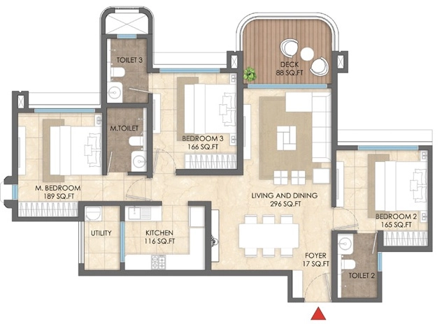 3 BHK Flat in Lodha Hinjewadi Phase 3 in Hinjewadi, Pune - Image 900797