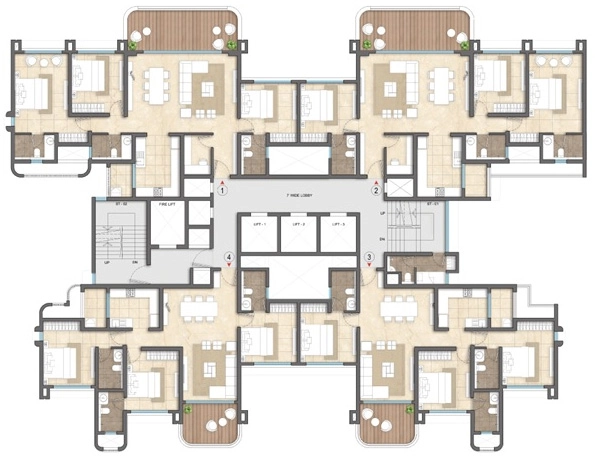 Floor Plan of Lodha Hinjewadi Phase 3 in Hinjewadi, Pune - Image 408776