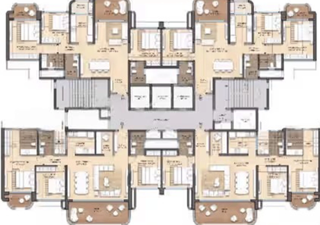 Floor Plan of Lodha Elanza in Sarjapur, Bangalore - Image 368053