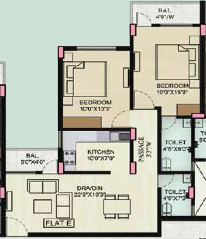 2 BHK Flat in Pravujagdish The Prestige in Getlatu, Ranchi - Image 902448