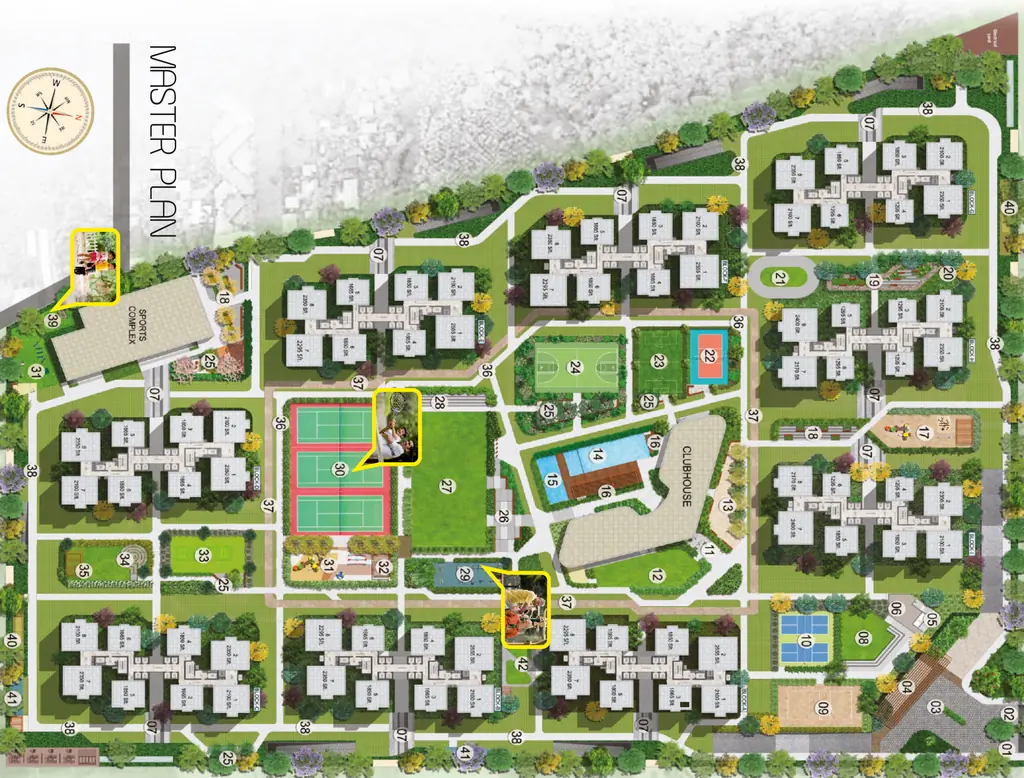Master Plan of Rajapushpa Sierra in Tellapur, Hyderabad - Image 367951