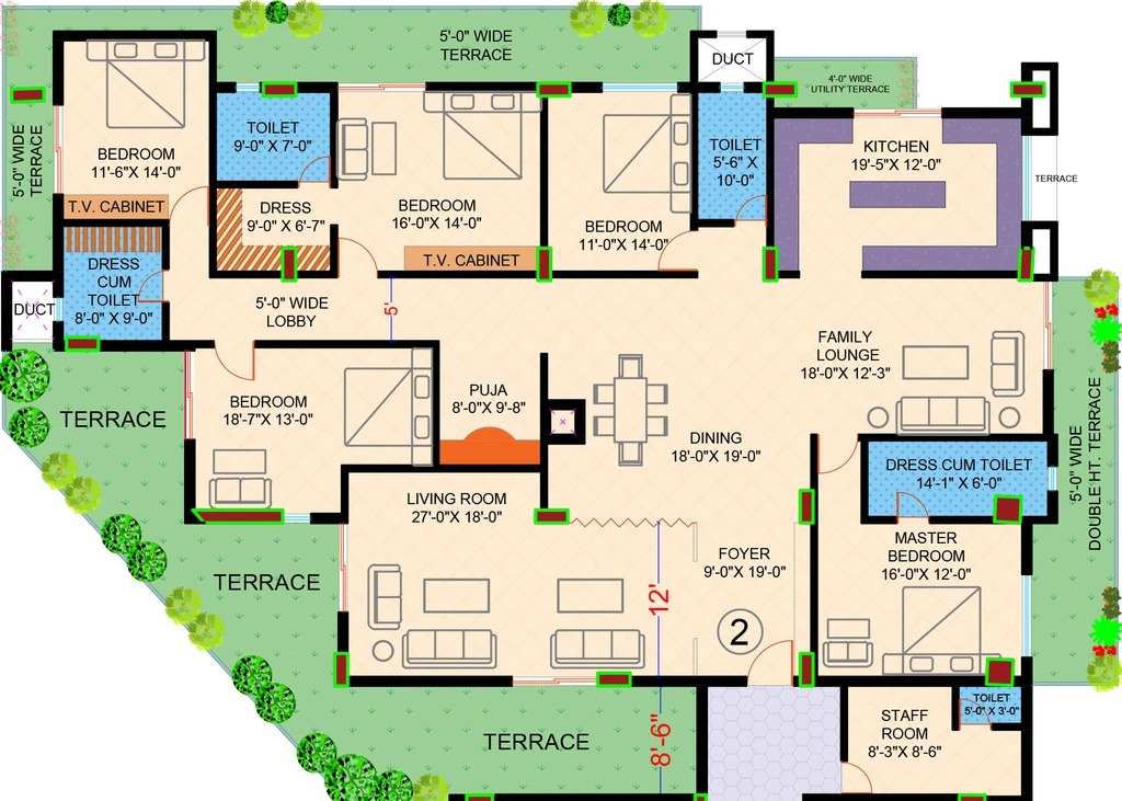5 BHK Flat in Panchratna Sarawgi Elitus in Hatma, Ranchi - Image 902497