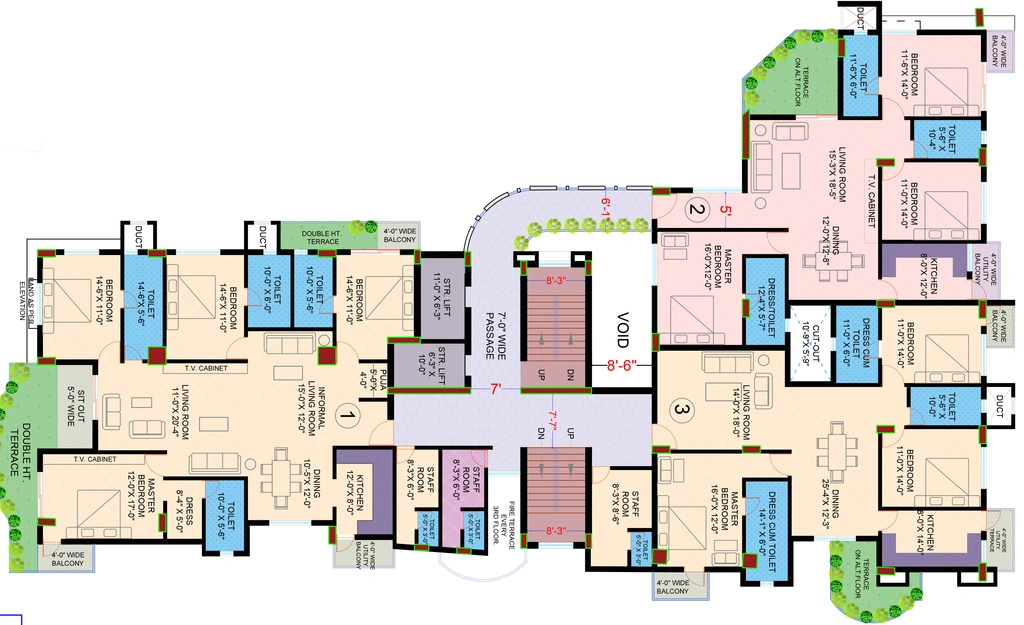 Floor Plan of Panchratna Sarawgi Elitus in Hatma, Ranchi - Image 368645