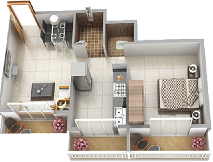 1 BHK Flat in Ideal City in Umroli East, Palghar - Image 440778