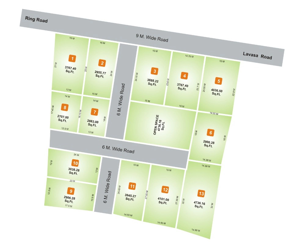 Master Plan of Aryan Park in Mulshi, Pune - Image 364756