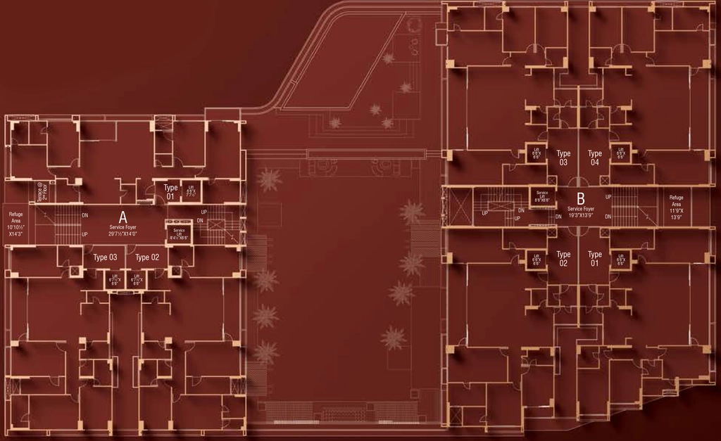 Floor Plan of NB Palm in Hebatpur, Ahmedabad - Image 364807