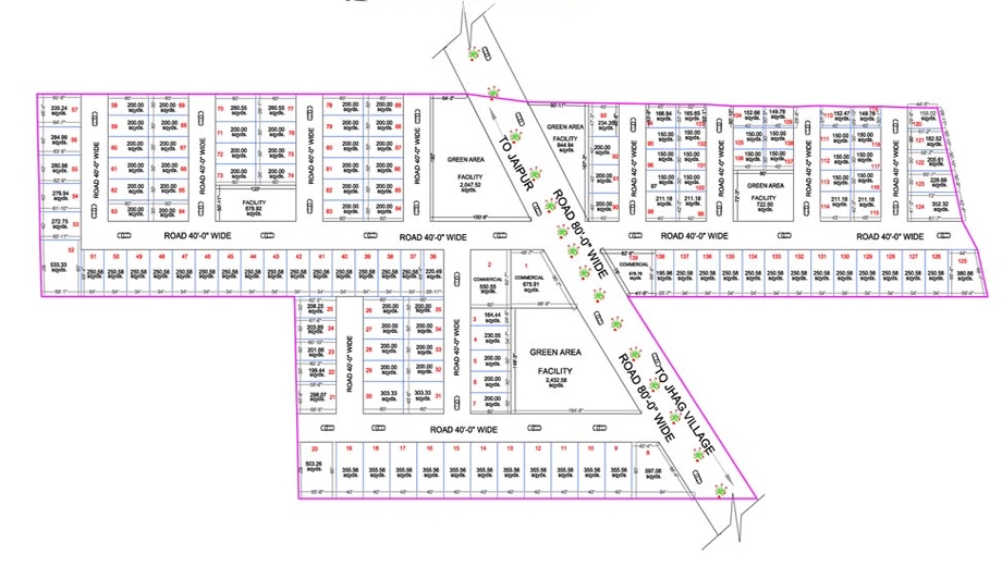 Master Plan of SNG Jaipur Residency in Ajmer Road, Jaipur - Image 364680